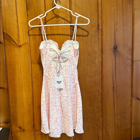 Princess Polly NWT Women’s Draven Mini Dress Pink Size 4 - Picture 3 of 5